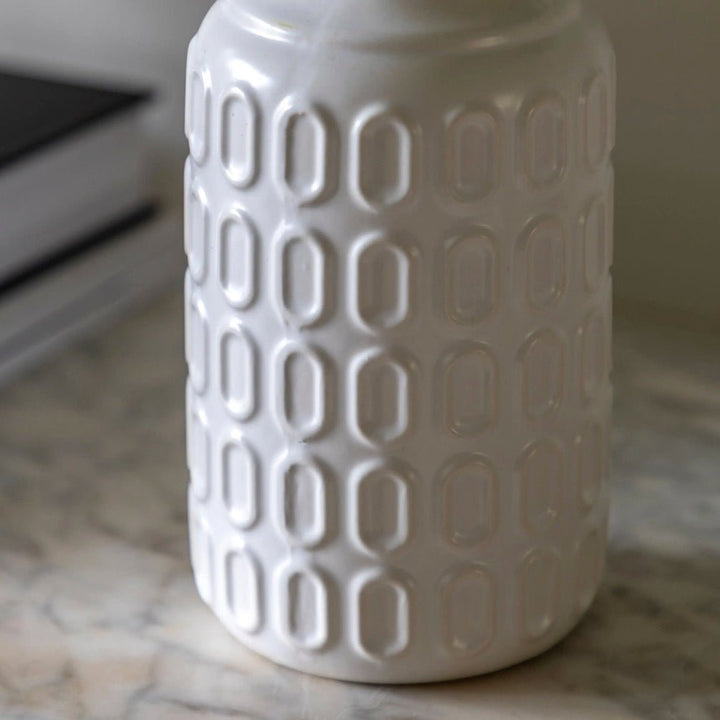 Faux Eucalytpus in Retro White Vase4 - Duck Barn Interiors