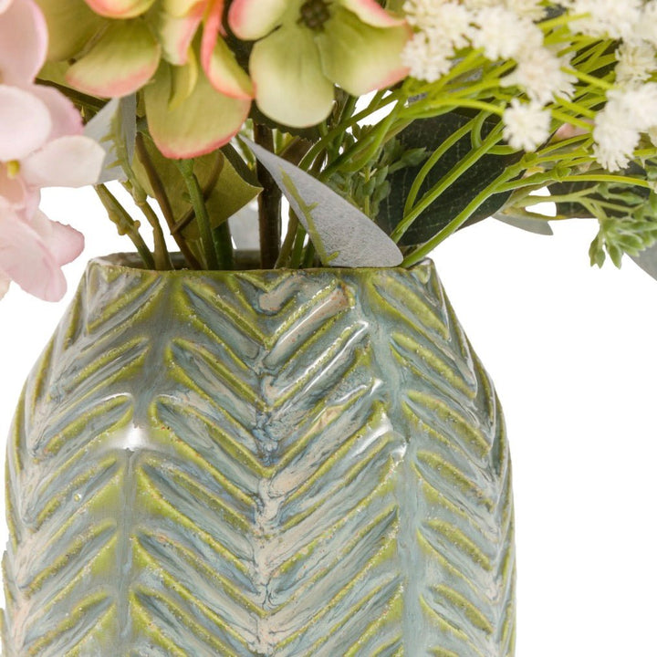 Faux Hydrangea Ceramic Vase Arrangement8 - Duck Barn Interiors