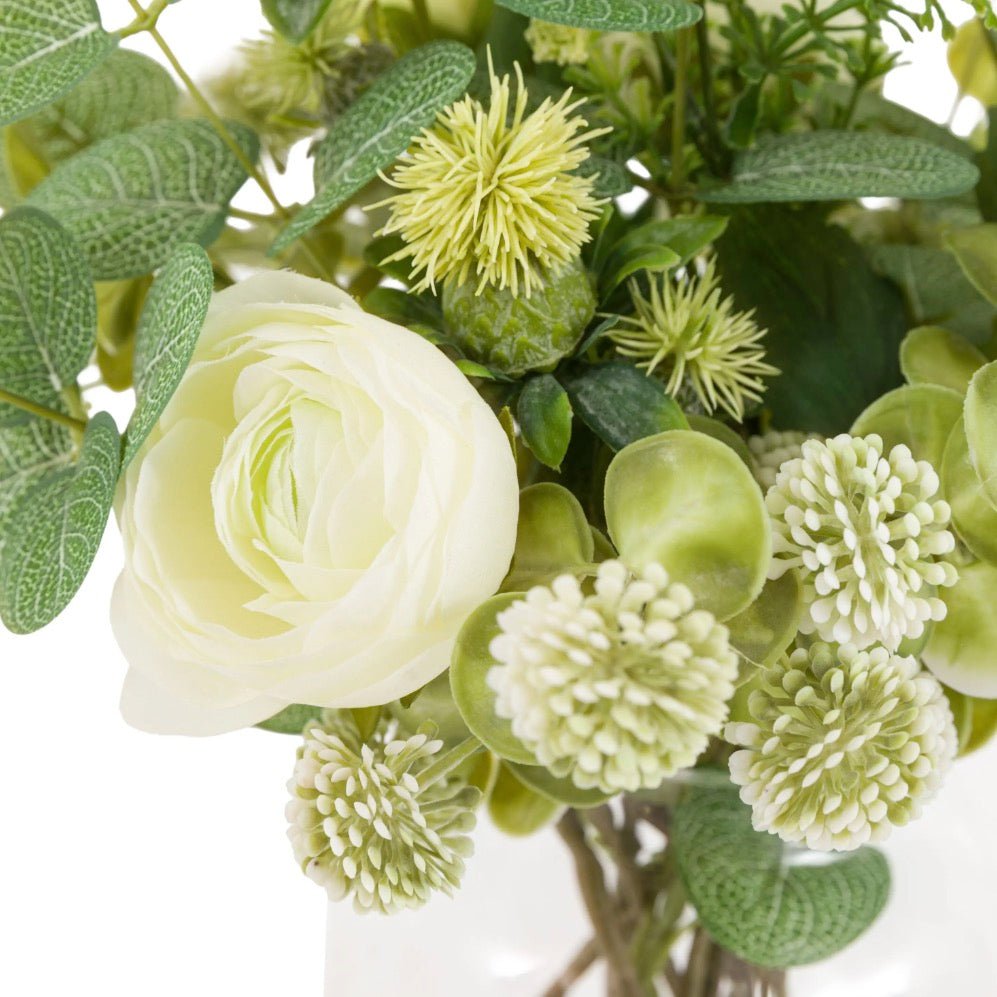 Faux Rose Eucalyptus Vase Arrangement8 - Duck Barn Interiors