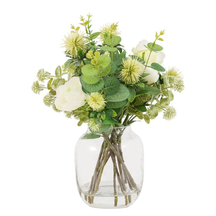 Faux Rose Eucalyptus Vase Arrangement6 - Duck Barn Interiors