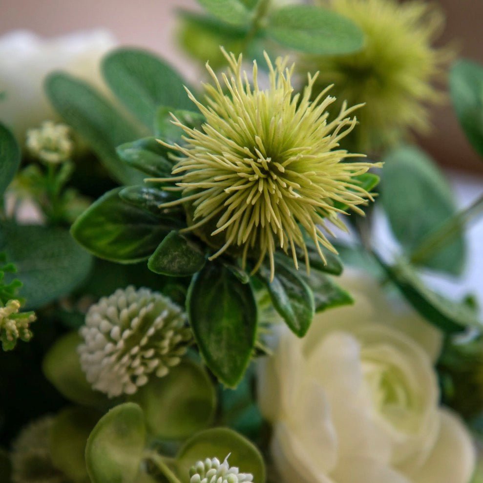 Faux Rose Eucalyptus Vase Arrangement3 - Duck Barn Interiors