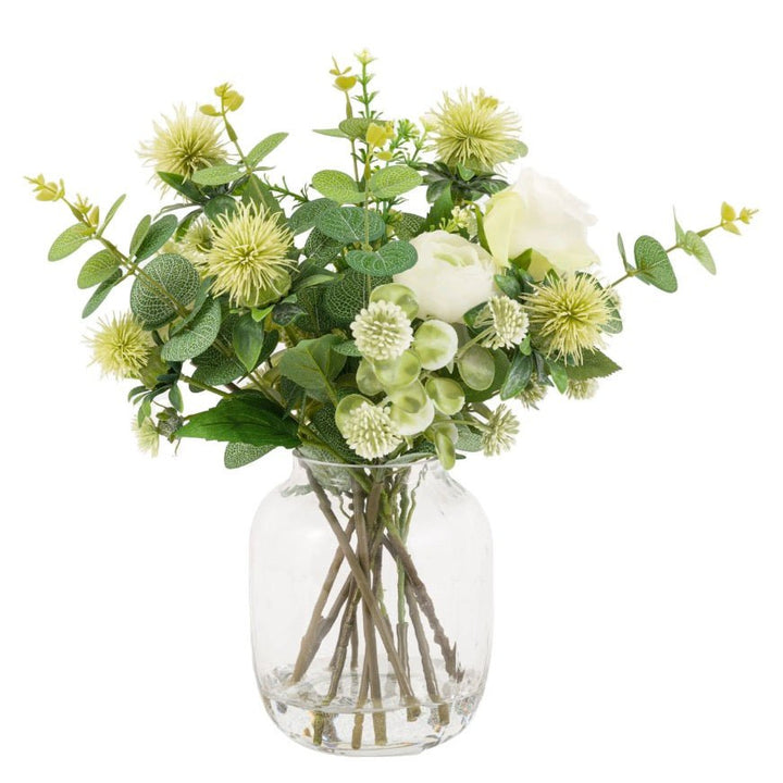 Faux Rose Eucalyptus Vase Arrangement7 - Duck Barn Interiors