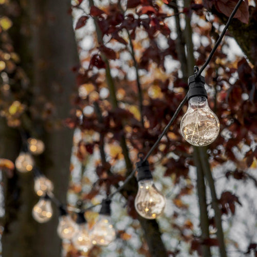 Festoon Classic Lights - Extendable - Black
