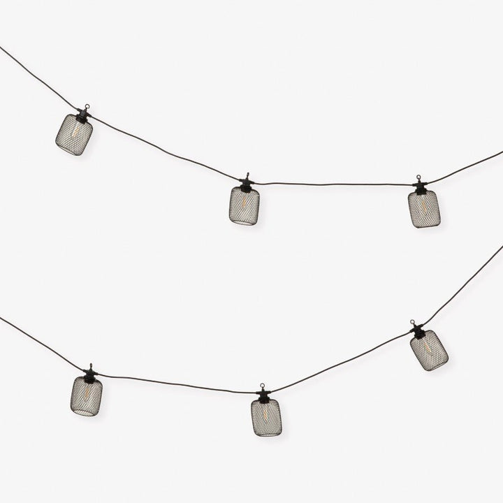 Festoon Cylinder Solar Lights - Black6 - Duck Barn Interiors