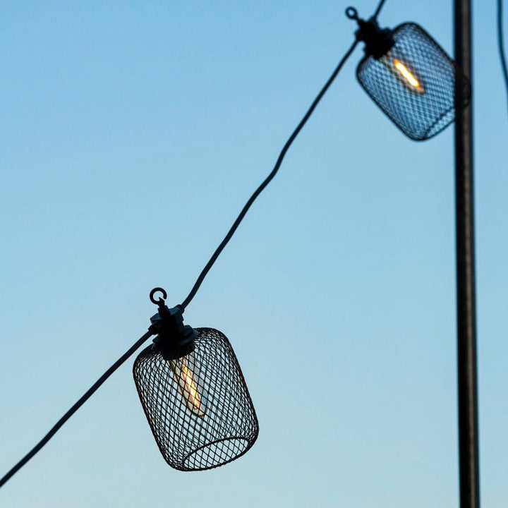 Festoon Cylinder Solar Lights - Black3 - Duck Barn Interiors