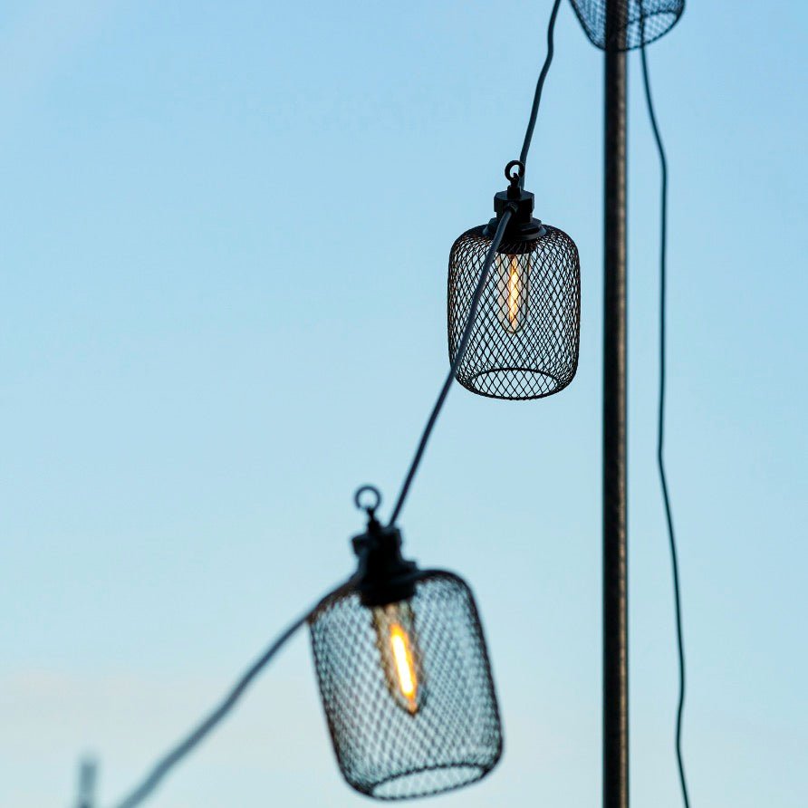 Festoon Cylinder Solar Lights - Black5 - Duck Barn Interiors