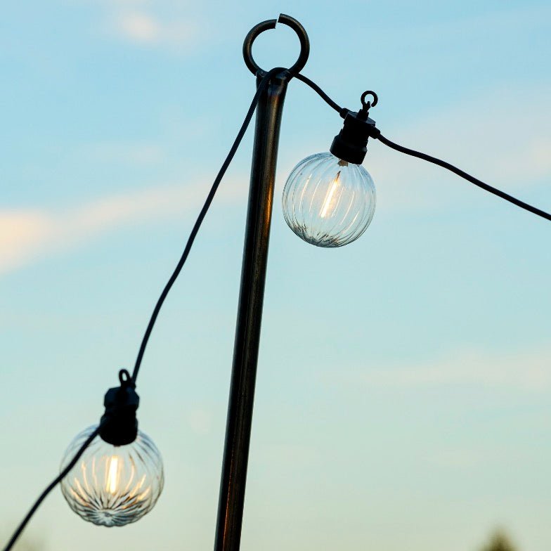 Festoon Ribbed Round Lights - Black4 - Duck Barn Interiors