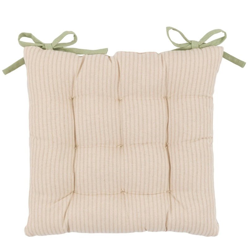 Floret Stamp Natural Seat Pad Cushion - Pack of 22 - Duck Barn Interiors