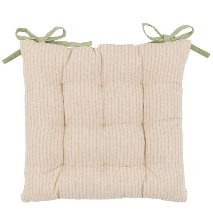 Floret Stamp Natural Seat Pad Cushion - Pack of 22 - Duck Barn Interiors