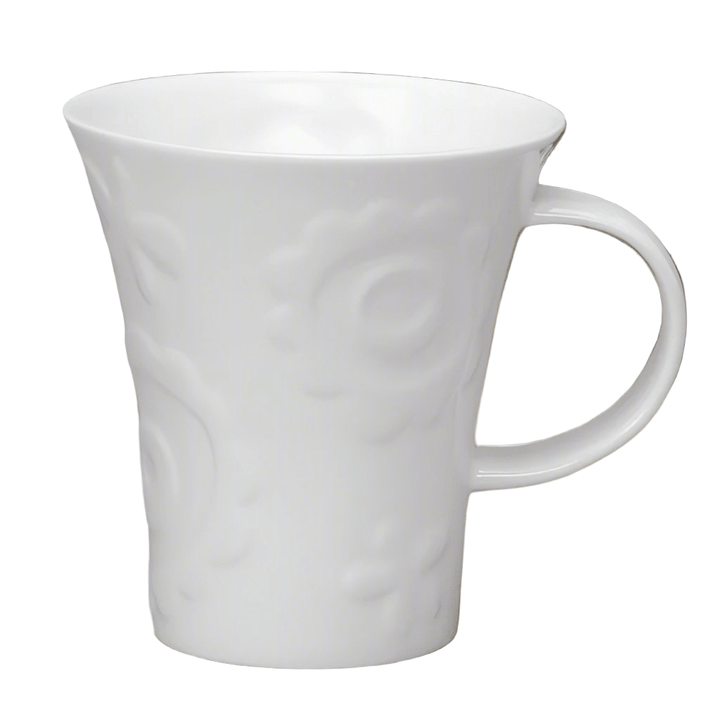 Flute White Bone China Mug - Daisy1 - Duck Barn Interiors