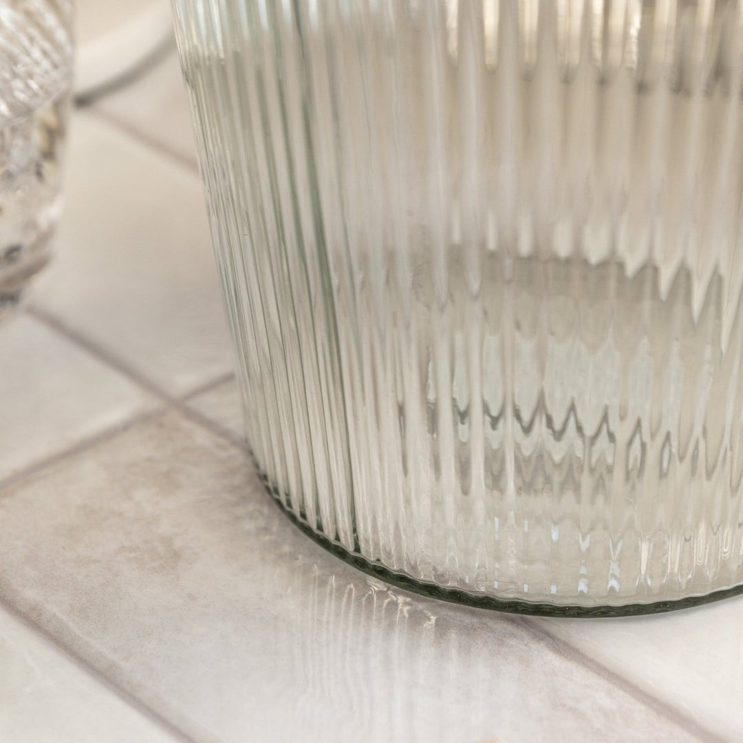 Fluted Glass Ice Bucket4 - Duck Barn Interiors