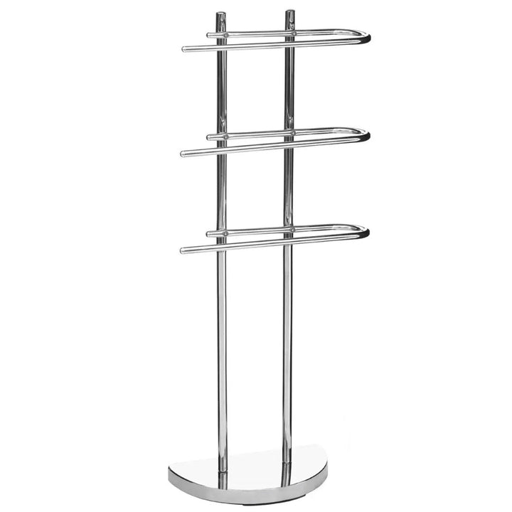 Freestanding Chrome Finish Towel Stand1 - Duck Barn Interiors