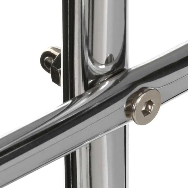 Freestanding Chrome Finish Towel Stand2 - Duck Barn Interiors