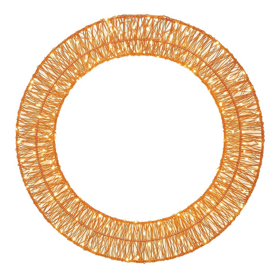 Galaxy Copper Hanging Wreath with Warm White LEDs - Dual Powered - Small1 - Duck Barn Interiors