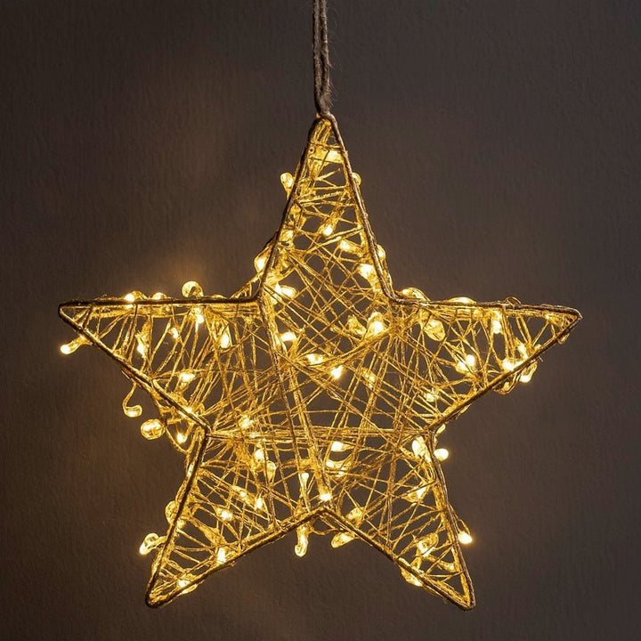 Galaxy Hanging Star - Silver - Battery Powered1 - Duck Barn Interiors