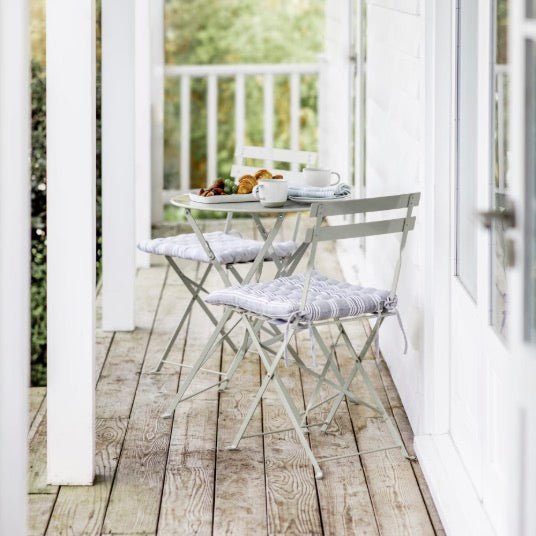 Garden Bistro Round Table and 2 Chairs - Clay2 - Duck Barn Interiors