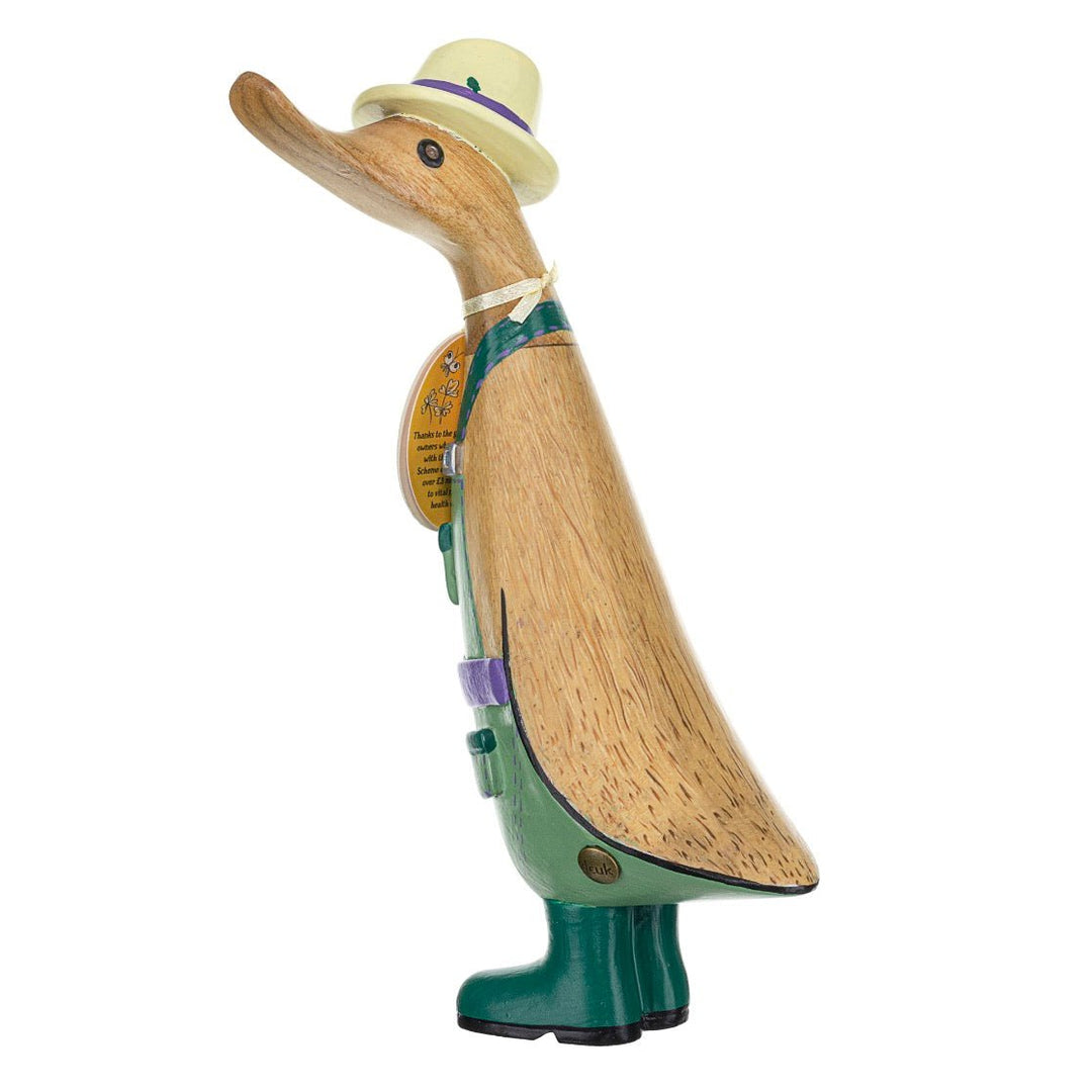 Gardener Duckling in Welly Boots - Green3 - Duck Barn Interiors