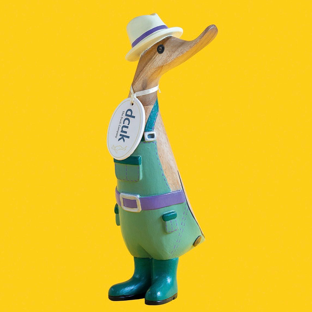 Gardener Duckling in Welly Boots - Green8 - Duck Barn Interiors
