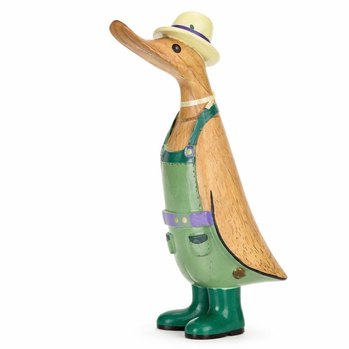 Gardener Duckling in Welly Boots - Green2 - Duck Barn Interiors