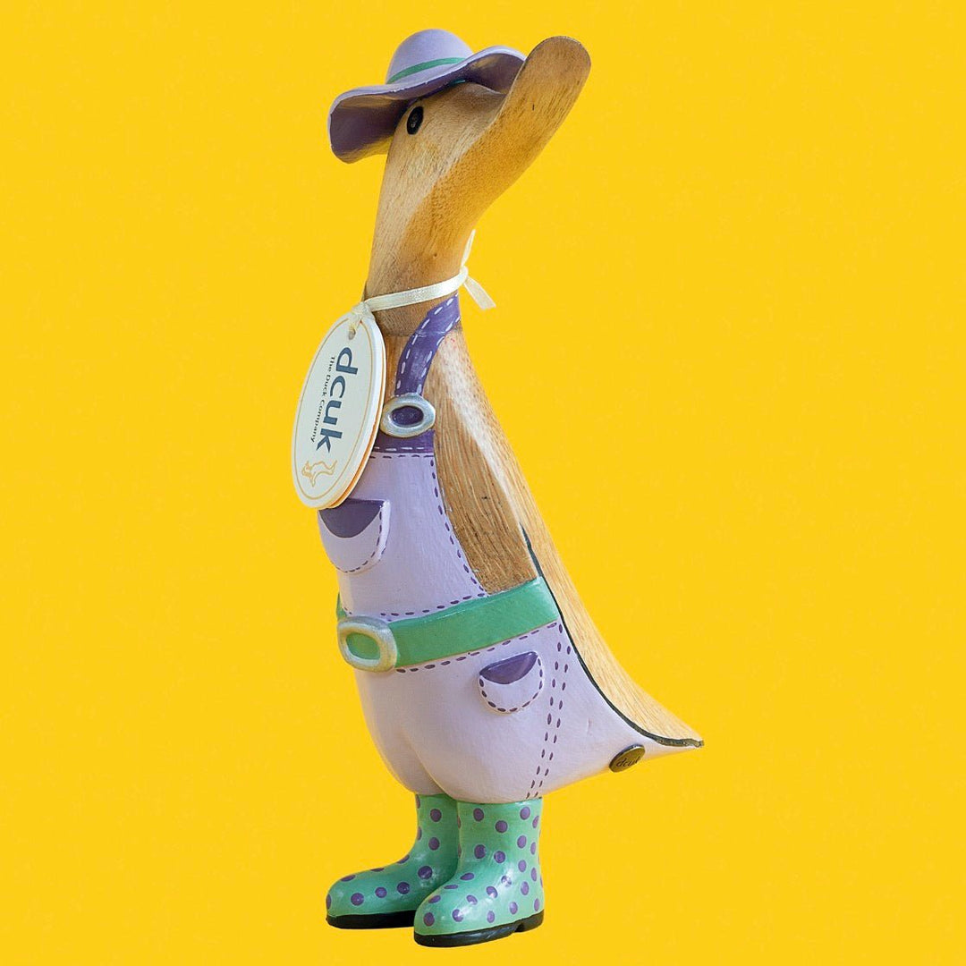 Gardener Duckling in Welly Boots - Lavender6 - Duck Barn Interiors