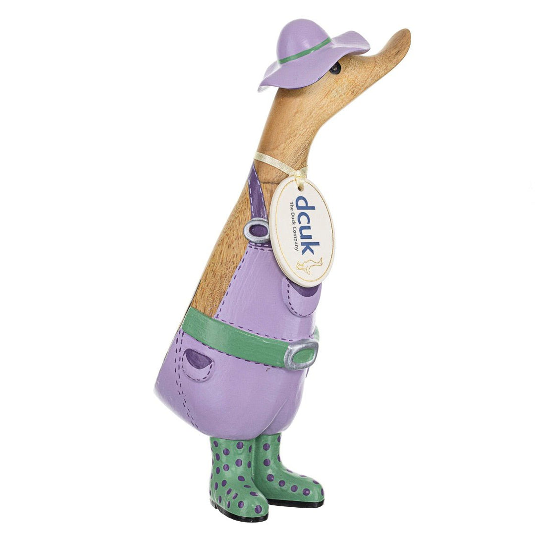 Gardener Duckling in Welly Boots - Lavender2 - Duck Barn Interiors