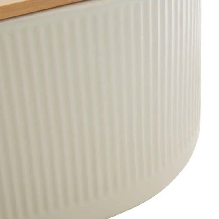 Geome Cream Bread Bin in Stoneware5 - Duck Barn Interiors