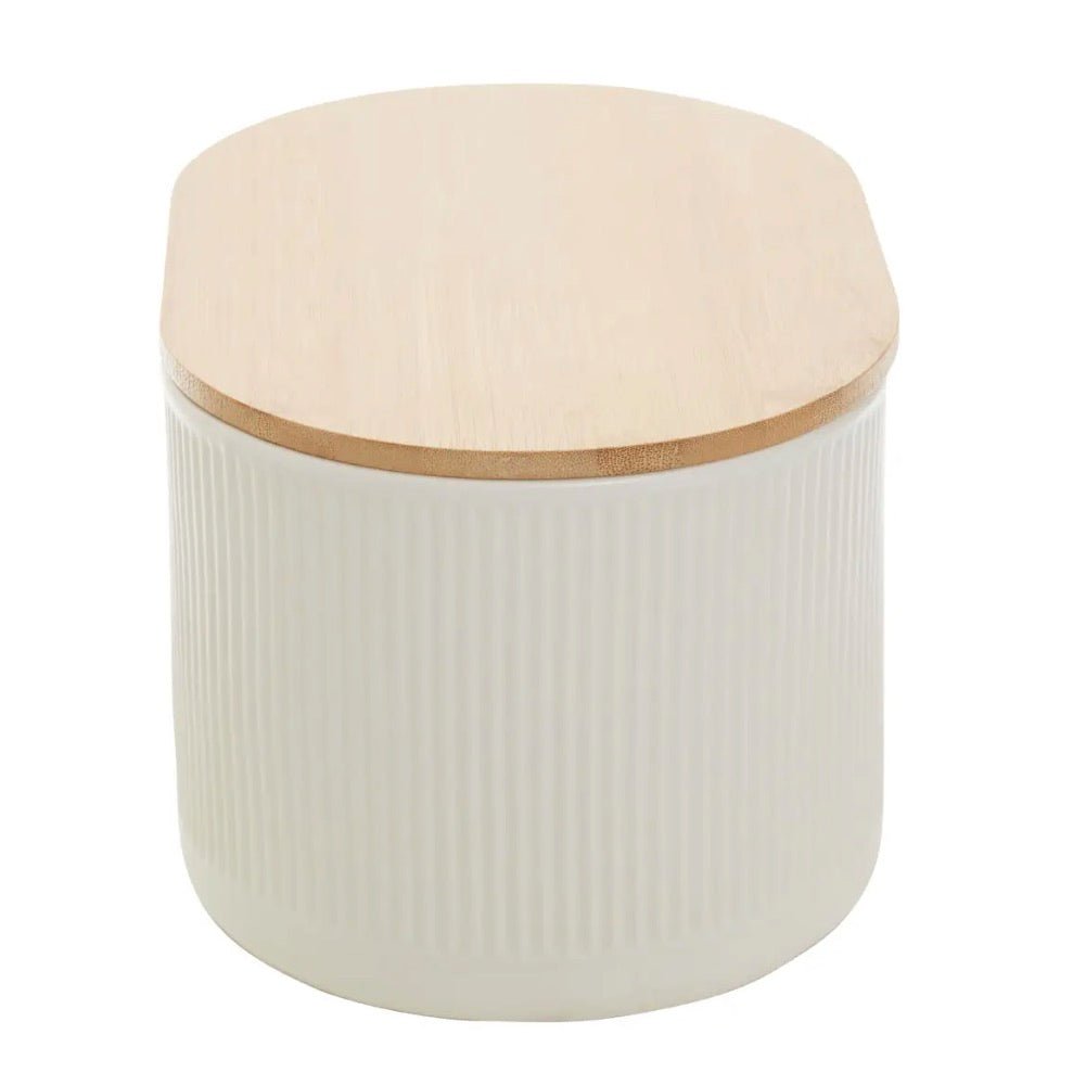 Geome Cream Bread Bin in Stoneware2 - Duck Barn Interiors