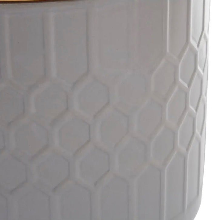 Geome Grey Bread Bin in Stoneware5 - Duck Barn Interiors