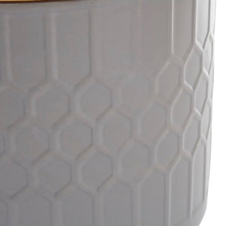 Geome Grey Bread Bin in Stoneware5 - Duck Barn Interiors