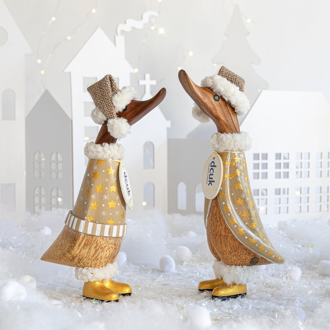 Gilded Caramel Duckling in Gold Star Cloak8 - Duck Barn Interiors