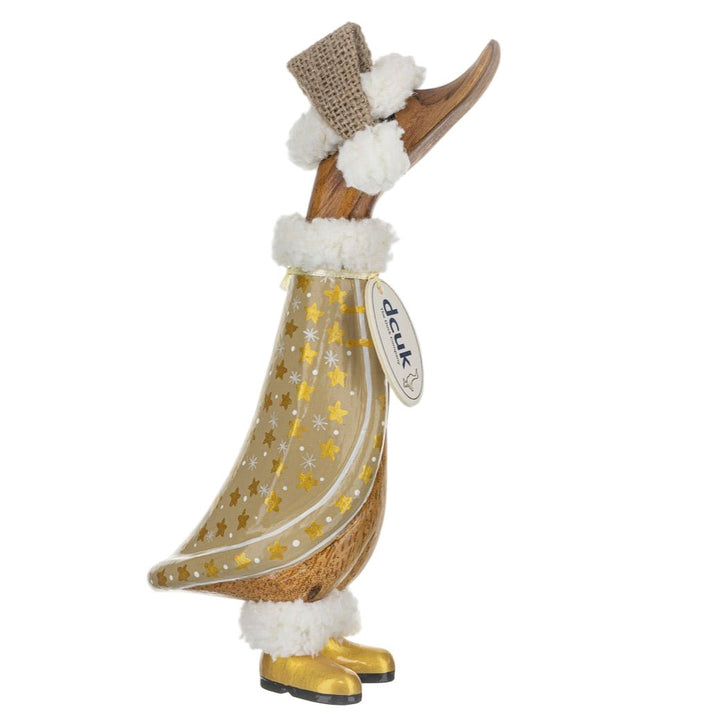 Gilded Caramel Duckling in Gold Star Cloak1 - Duck Barn Interiors
