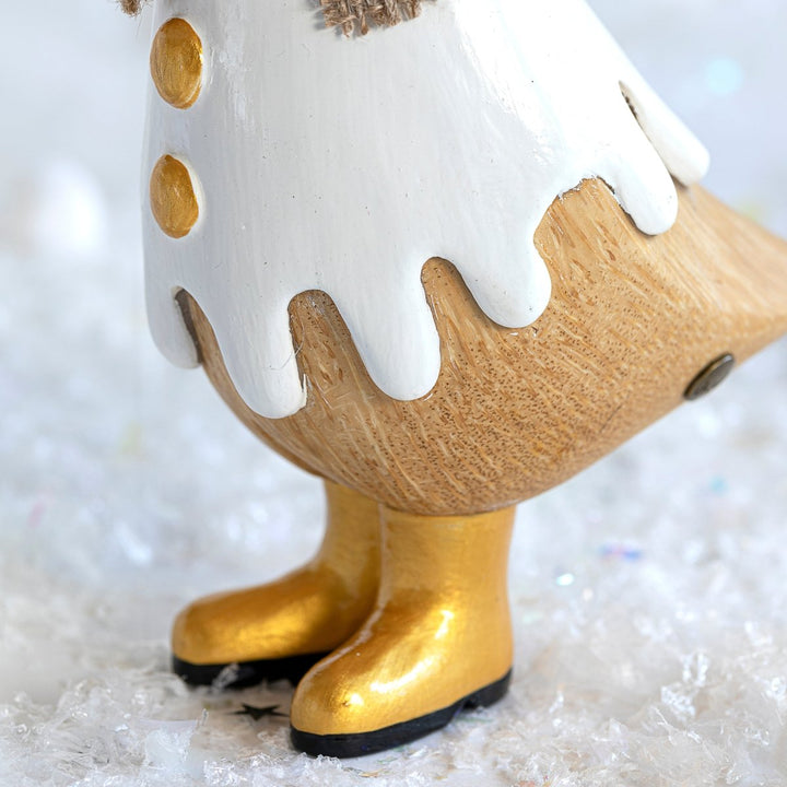 Gilded Caramel Duckling with Gold Buttons3 - Duck Barn Interiors