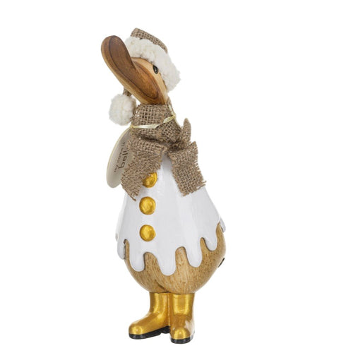 Gilded Caramel Duckling with Gold Buttons