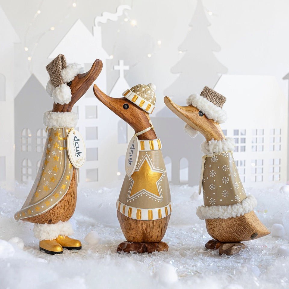 Gilded Caramel Duckling with Gold Stars Jumper2 - Duck Barn Interiors