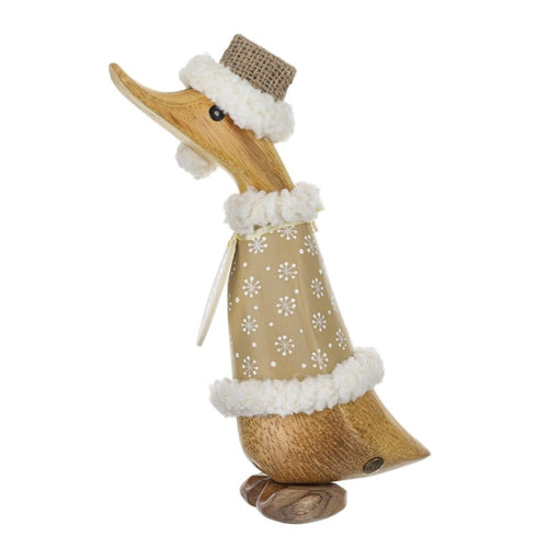 Gilded Caramel Duckling with Snowflake Jumper
