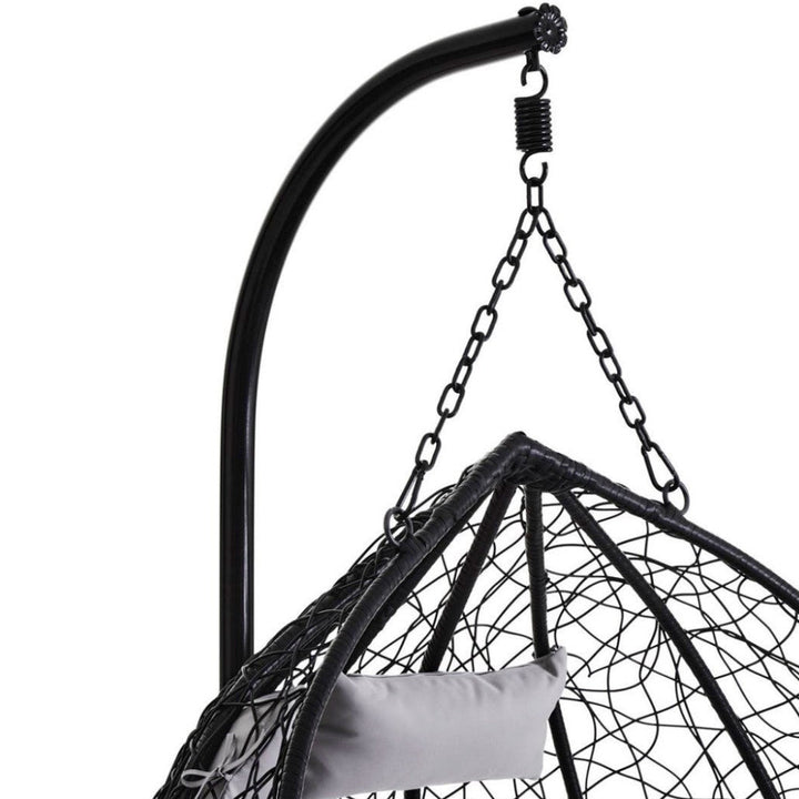 Goa Black Double Hanging Chair7 - Duck Barn Interiors