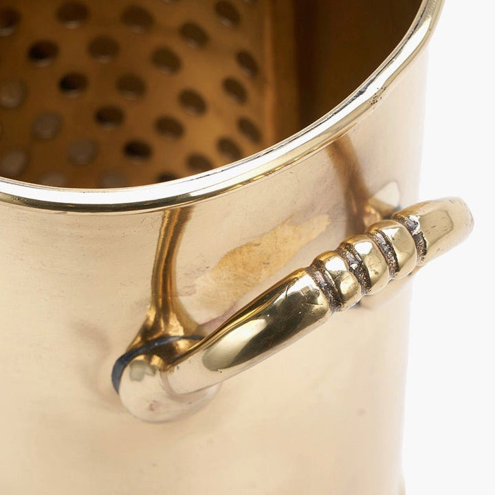 Gold Metal 2 Bottle Wine Holder5 - Duck Barn Interiors