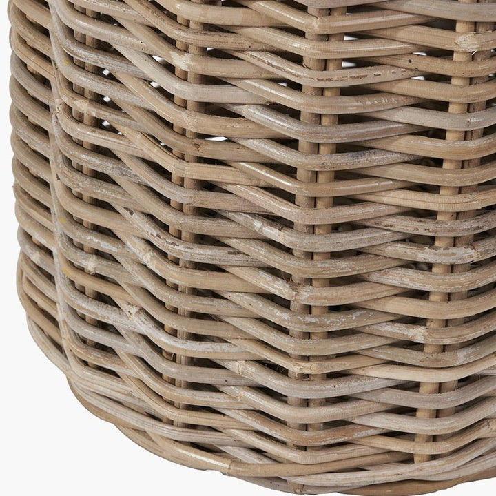 Grey Kubu Rattan Umbrella Basket6 - Duck Barn Interiors