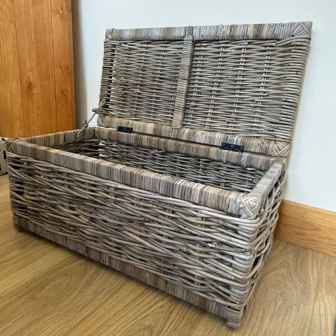 Rectangular Storage Chest Grey Rectangle Kubu Lidded Storage Chest - Small – Duck Barn Interiors