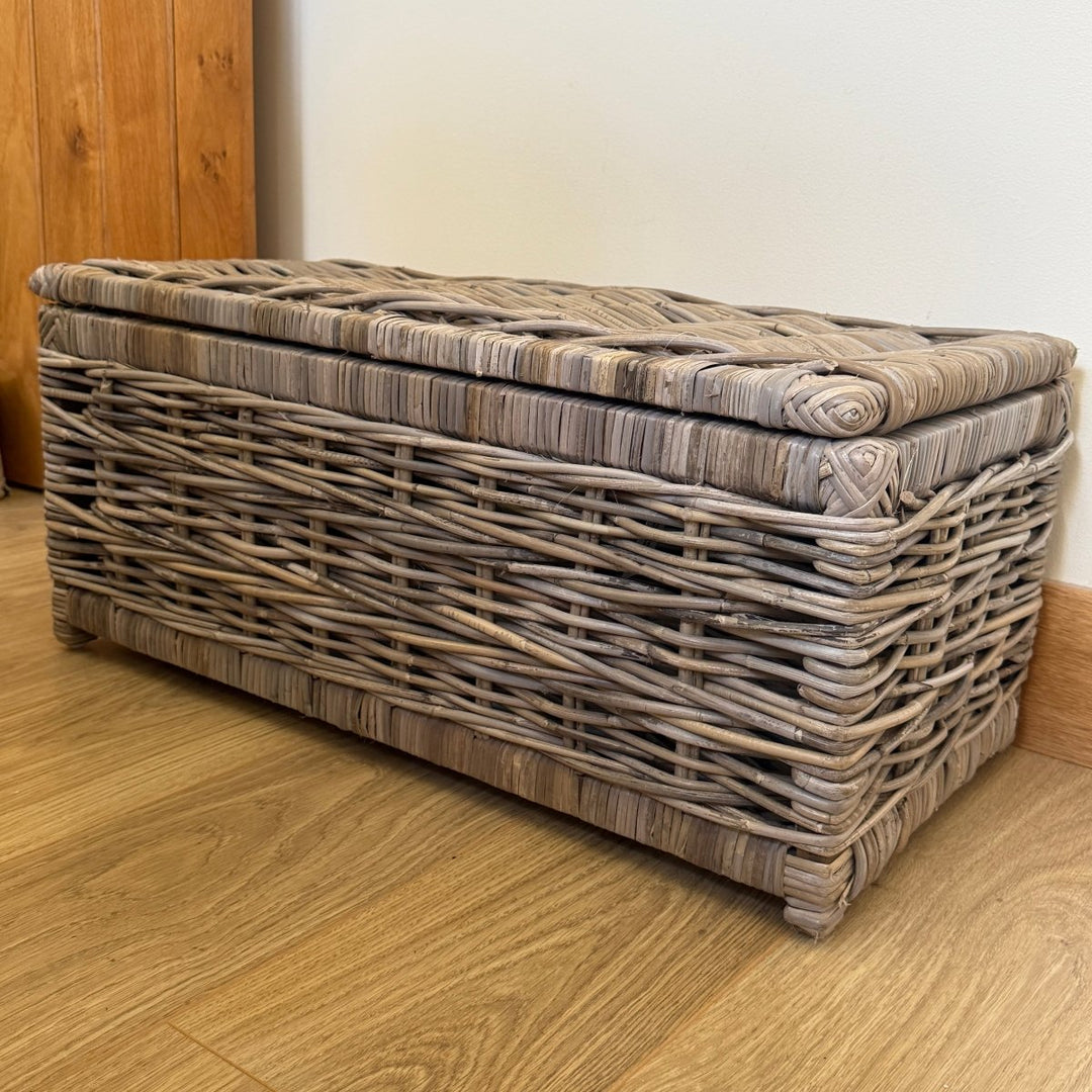 Rectangular Storage Chest Grey Rectangle Kubu Lidded Storage Chest - Small – Duck Barn Interiors