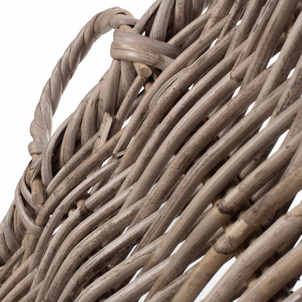 Grey Square Rattan Umbrella Basket6 - Duck Barn Interiors