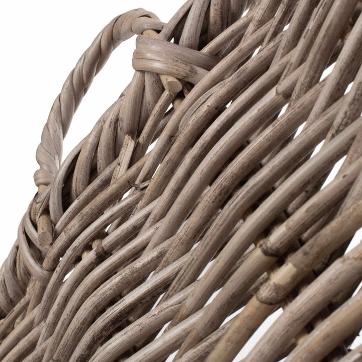 Grey Square Rattan Umbrella Basket6 - Duck Barn Interiors