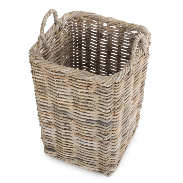 Grey Square Rattan Umbrella Basket4 - Duck Barn Interiors