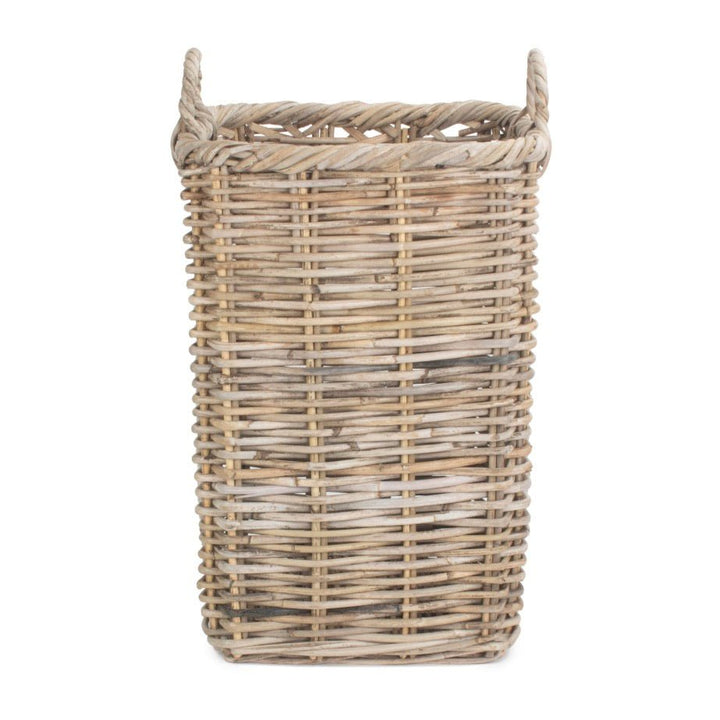 Grey Square Rattan Umbrella Basket3 - Duck Barn Interiors