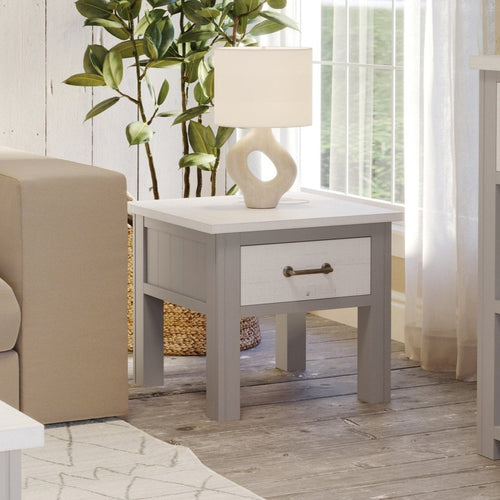 Greystone Lamp Table with Drawer