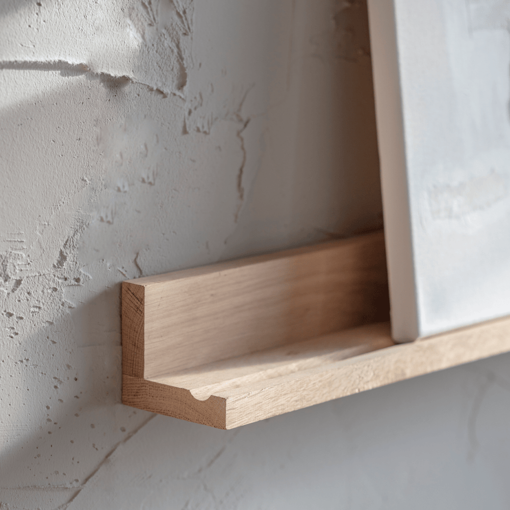 Hambledon Oak Picture Shelf - Large3 - Duck Barn Interiors