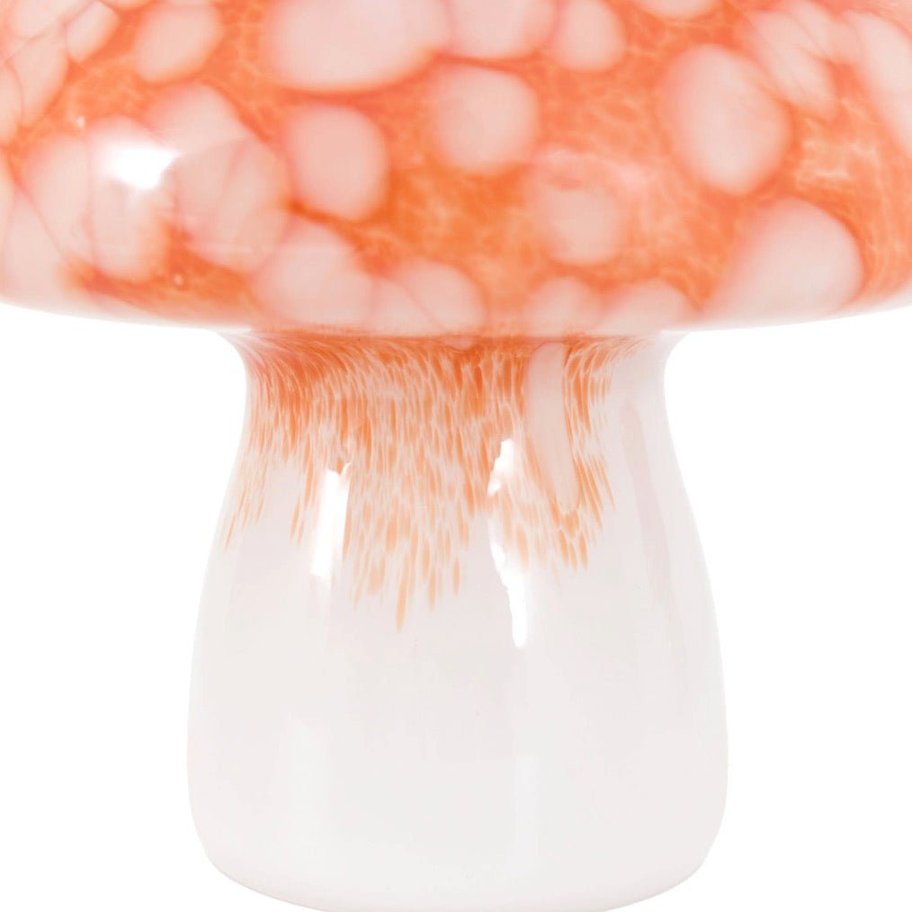 Handblown Burnt Orange Glass Mushrooms - Set of 27 - Duck Barn Interiors