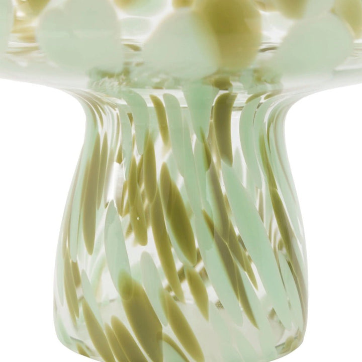 Handblown Forest Green Glass Mushrooms - Set of 26 - Duck Barn Interiors