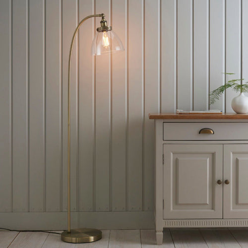 Hansen Floor Lamp - Antique Brass