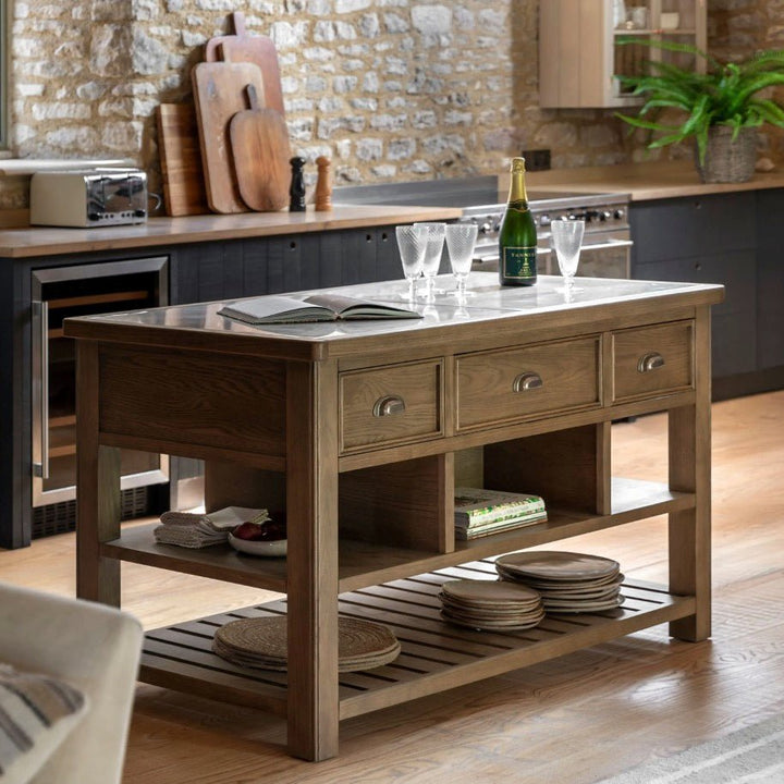 Hardwick Kitchen Island - Natural1 - Duck Barn Interiors